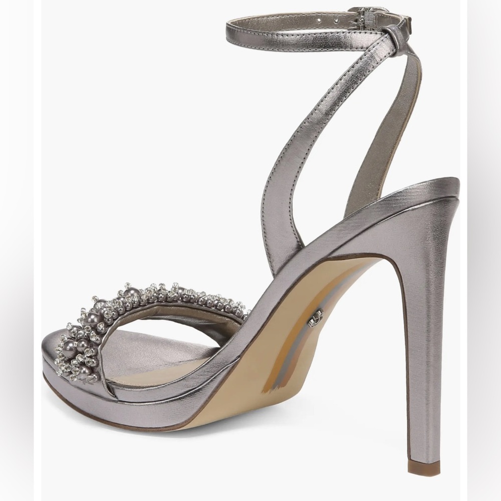 Sam Edelman Jade Rhinestone Ankle Strap Heels Sandals Size 10 - Picture 8 of 10